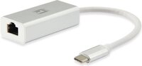 LevelOne USB-0402 - Ethernet Adapter - USB-C - 1000 Mbit/s - Silver/White