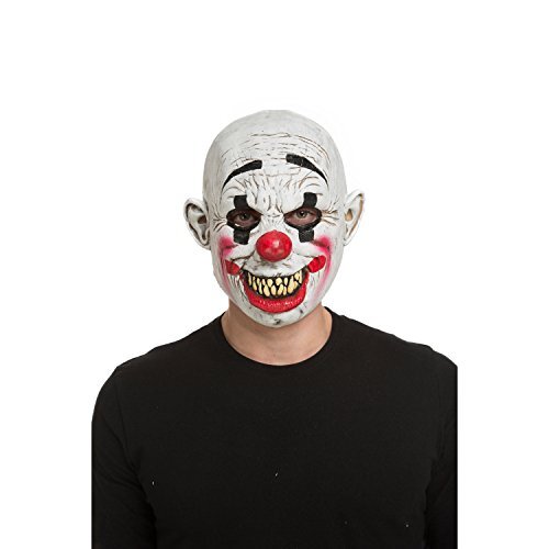 Viving costumes Viving Kostuums 204540 Diabolic Clown Masker, Multi Color, One Size