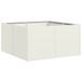 VidaXL Plantenbak Staal Wit 80x80x40 cm