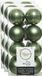 Decoris kleine kerstballen - 48x st - mosgroen - 4 cm - kunststof - kerstversiering