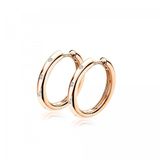 ZINZI anneaux d'oreilles luxe plaqué or rose argent blanc 16x2,5mm ZIO1683R