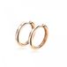 ZINZI anneaux d'oreilles luxe plaqué or rose argent blanc 16x2,5mm ZIO1683R