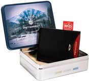 Peterson Classic - Herenportefeuille - Compact Model - Echt Leer - RFID Bescherming - Zwart/Rood