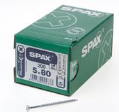 Spax Spaanplaatschroef Verzinkt PK 5.0 x 80 - 200 stuks