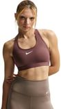 Nike Dri-fit Swoosh Medium-support Sport-bh Paars Maat M