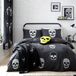 Catherine Lansfield Skulls omkeerbare tweepersoons dekbedovertrek set met kussenslopen grijs