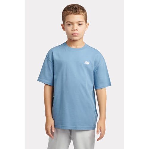 New Balance T-shirt blauw