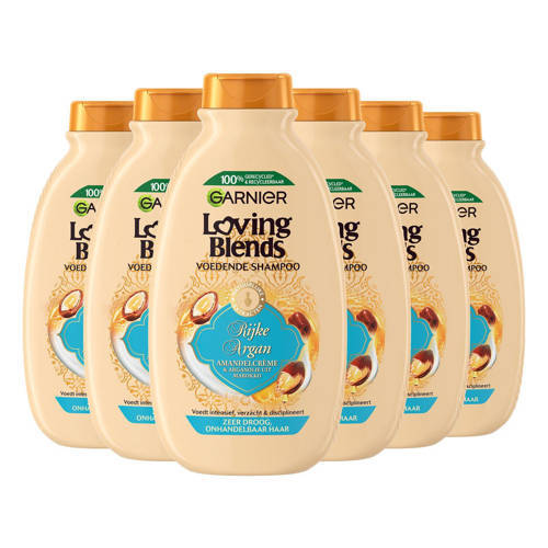 Garnier Garnier Loving Blends Rijke Argan shampoo voor zeer droog haar - 6 x 300 ml - voordeelverpakking