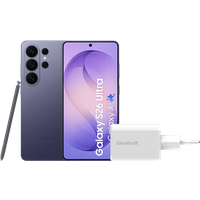 Samsung Galaxy S26 Ultra 256GB Donkerblauw 5G + BlueBuilt Oplader 65 Watt Wit