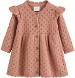 Next - Babyjurkje met ajourgebreide schouderruches - Bruin