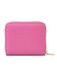 MillyMilk® PURA Mini-portemonnee voor dames, zacht kunstleer, gevoerd, met ritssluiting, voor kaarten, munten en bankbiljetten, Snoep Roze, Minimalistisch