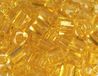 Japanse parels, transparant, goudkleurig, 4 mm, 100 g