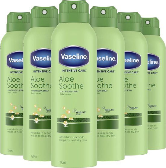 Vaseline Lotion Spray AloeFresh 6 x 190 ml