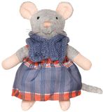 Bambolino Sam & Julia Het Muizenhuis Pluche knuffel Sams Moeder - Speelgoed kinderen - 12 cm