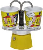 Bialetti Mini Express Lichtenstein - Set met 2 tasses