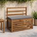 vidaXL - Bankkussen - SOEST - 100% Polyester - Grijs - 60 x 40 x 5 cm