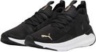Puma Softride Symmetry Fuzion Hardloopschoenen Dames Zwart - Wit - Goud Maat 40