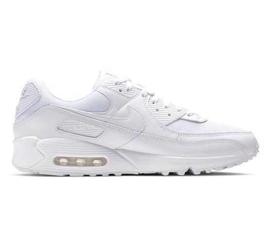 Nike Air Max 90 Heren Sneakers - White/White-White-Wolf Grey