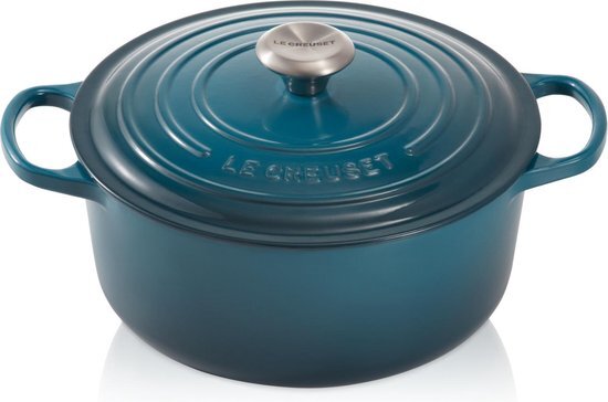 Le Creuset signature braadpan 28cm deep teal