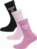 Hummel Sutton 3-Pack Sock Unisex Kinderen Katoen WINSOME ORCHID Logo Schoenmaat 28-31