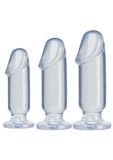Doc Johnson Crystal Jellies Anale Starter Kit Clear 1 stuk
