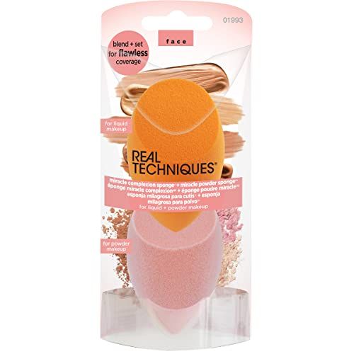 Real Techniques Miracle Complexion Sponge & Powder Sponge Duo Pack - Foundation & Powder - 124 g