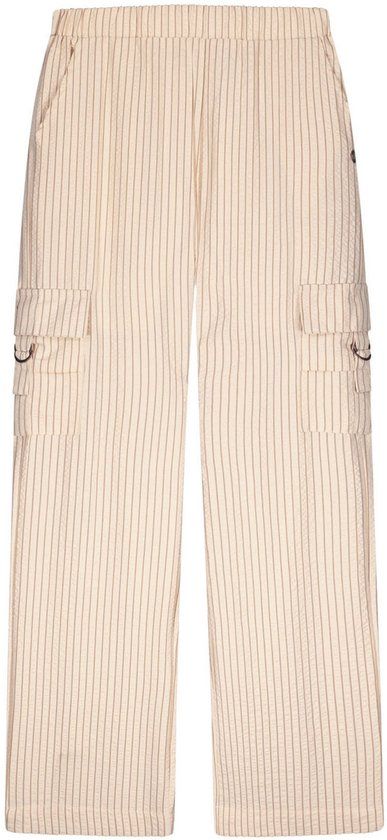 Like Flo zomer cargo broek meisjes teens - creme, gestreept - Fever