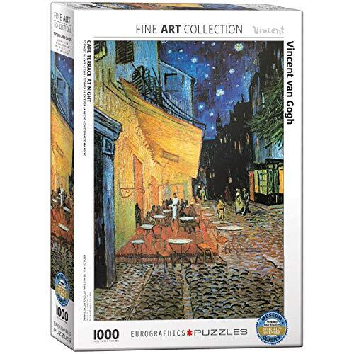 Eurographics Caféterras bij nacht door Vincent van Gogh Puzzel van 1000 stukjes