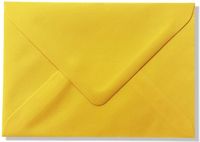 Merkloos / Sans marque Cards & Crafts Luxe Enveloppen - Geel - 100 stuks - C6 - 162x114mm - 100grms