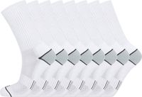 ENDURANCE Sokken 8-Pack Hoope Wit Unisex Polyester/Elastaan Schoenmaat 43-47 Vocht absorberend