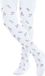 FALKE Little Flowers dun gedessineerd katoen panty kinderen wit - maat 80-92