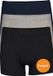 SCHIESSER 95/5 Essentials shorts (3-pack) - zwart - blauw en grijs