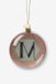 Sissy-Boy Kerstbal Letter M Glas L.Roze 8 cm