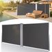 Écran de jardin - Extensible - Pare-vent - Clôture de jardin - Auvent double face - Polyester - Gris - 180 x 600 cm