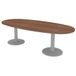Quadrifoglio table de réunion plateau ovale 240 cm de longueur 2 pieds