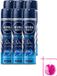 Nivea Men Fresh Active Déodorant Spray - 6 x 150 ml