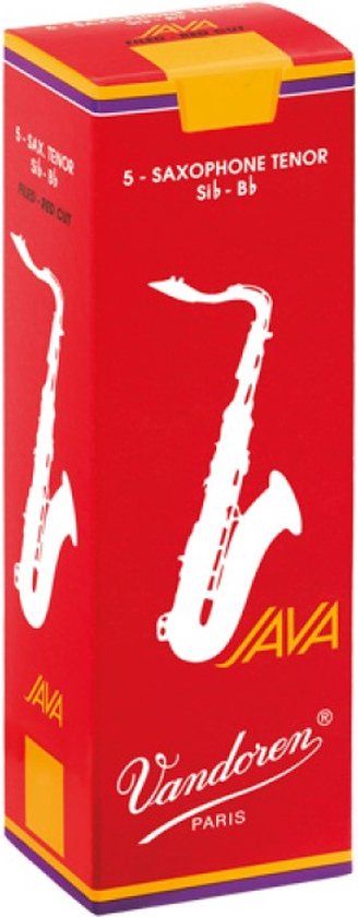 Vandoren Tenor saxofoon JAVA Red Rieten - 5 Stuks - Dikte 4.0