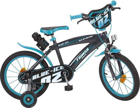 Toimsa Blue Ice - Kinderfiets - 16 Inch - Zwart/Blauw