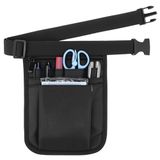 QWORK® Heuptas voor verpleegsters, organizer met verstelbare riem, voor schaar, verzorgingsset, zwart