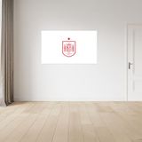 Licensed Décor De Koninklijke Spaanse Voetbalbond (RFEF) Vinyl Muurstickers - Groot (130cm (b) x 80cm (h) - Badge Rood