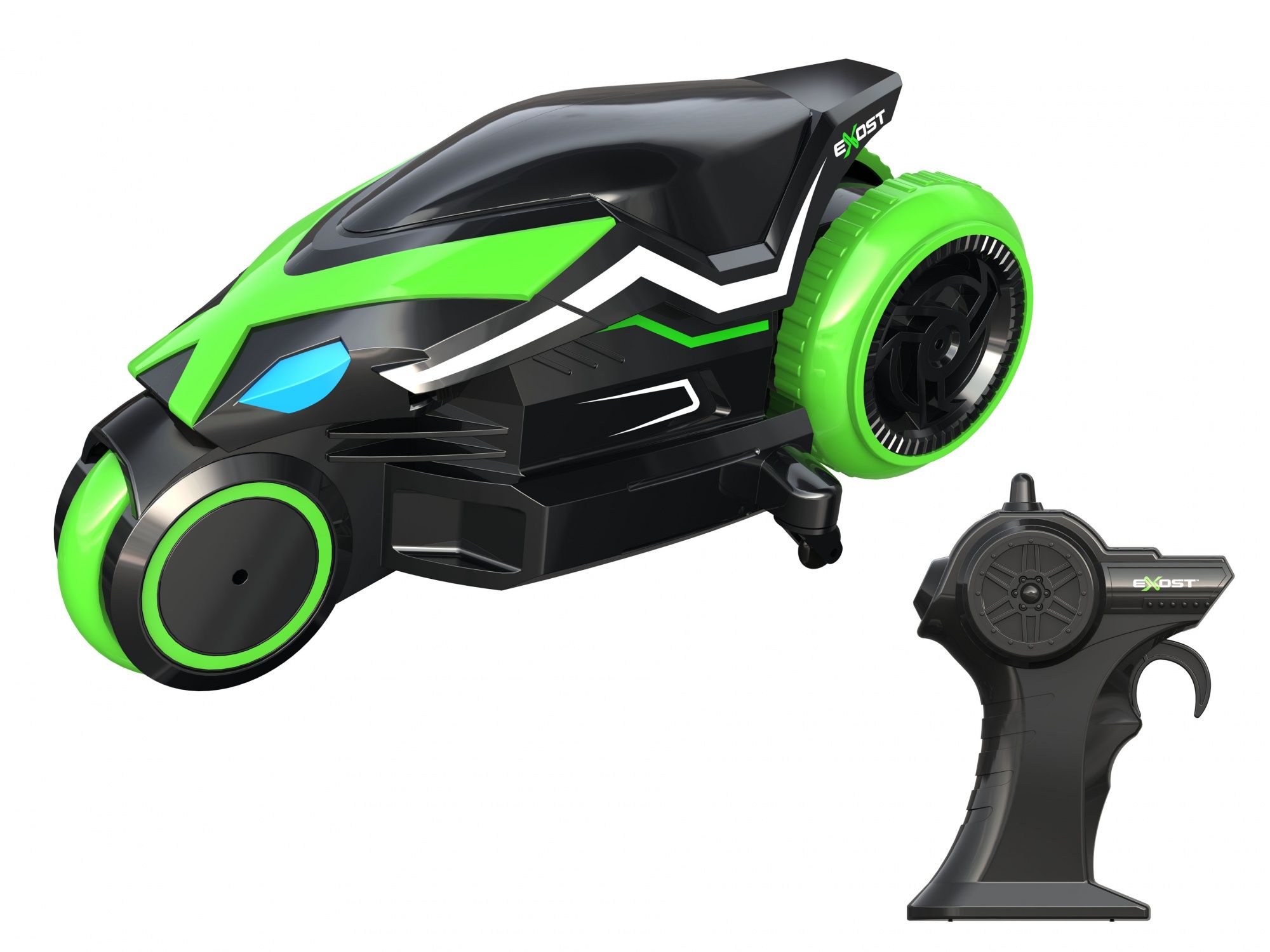 Exost RC Motodrift Stuntmotor 1:12 - RC Motorcycle - Black/Green