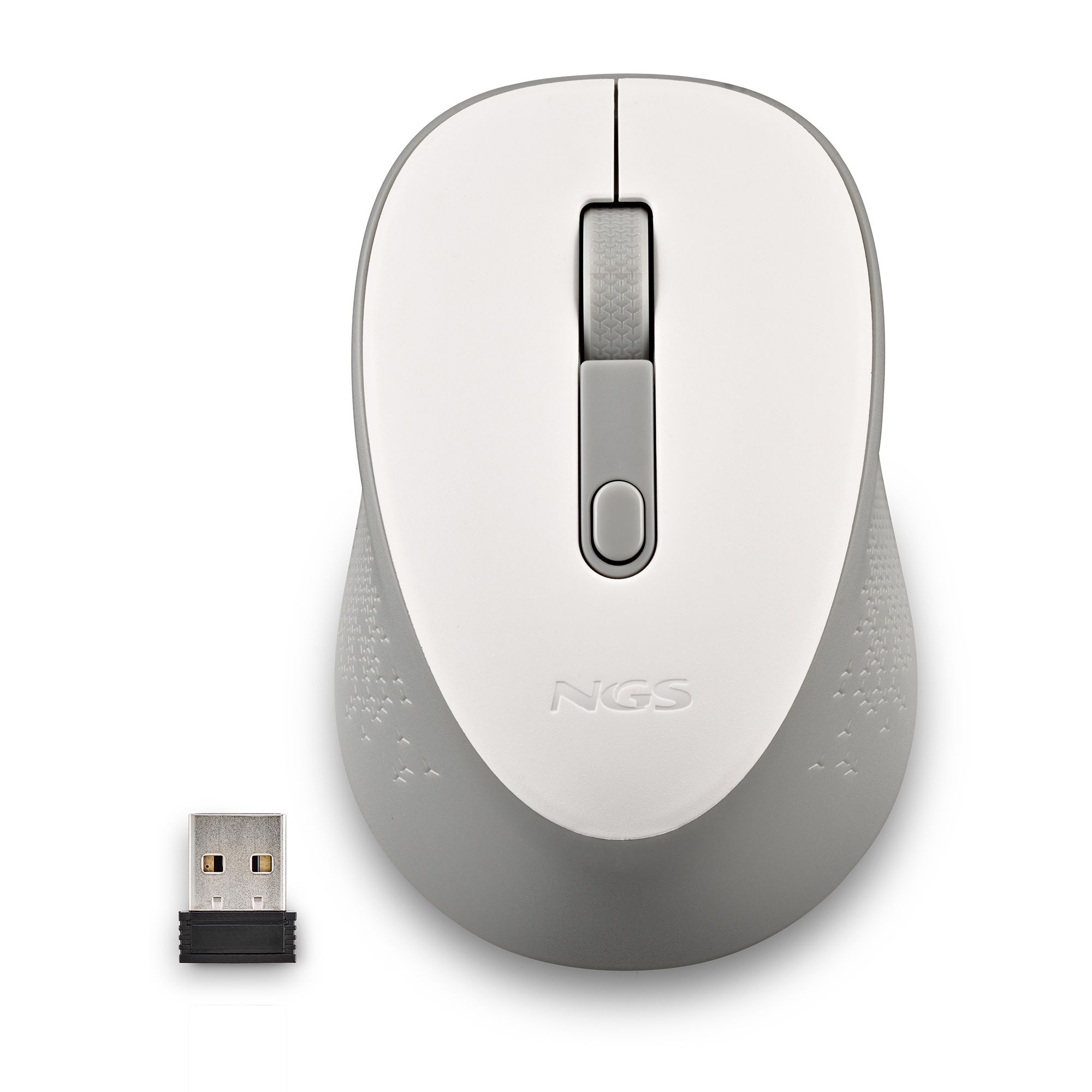 NGS DEW - Draadloze Optische Muis - 1600 DPI - Ambidextrous - Wit