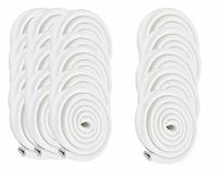HIMRY® KXD7003 randbescherming, U-vormige schuimbescherming, veiligheid voor je kinderen, tafelrandbescherming van glas, extra dik, randbescherming, 20 x 2 m, gebroken wit
