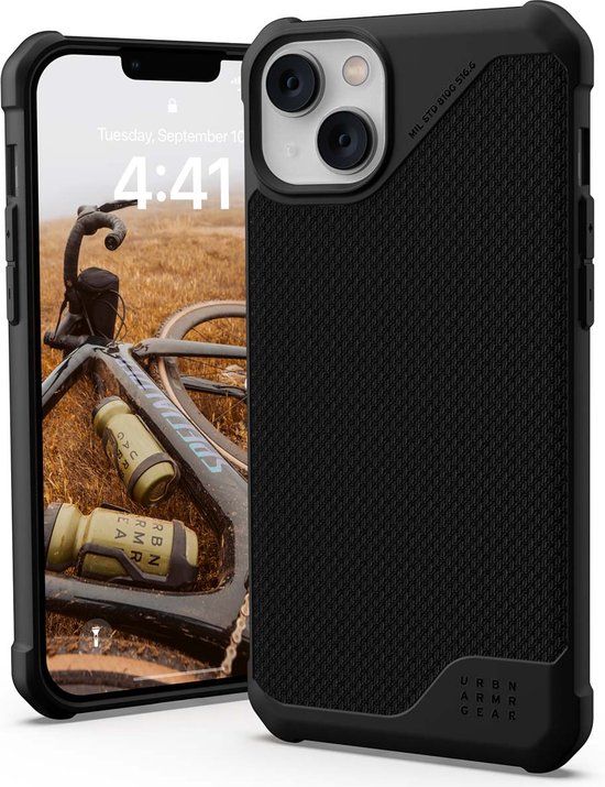 Urban Armor Gear Metropolis LT Kevlar Black Back Cover voor iPhone 14 Plus