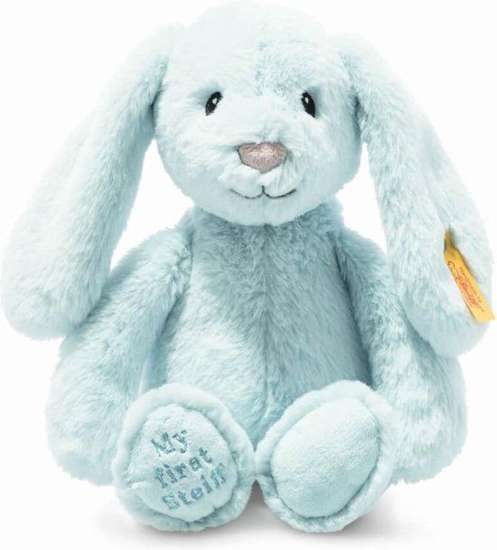 Steiff Hoppie hase my first - Blauw - Konijn - Pluche - 0+ jaar