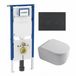 Geberit QeramiQ Dely Swirl Toiletset - Mat Wit