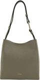 FURLA Nuvola Mini Bucket Bag Schoudertas Leer Stucco Gray Taupe