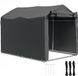 Outsunny Tente de rangement de jardin - Métal galvanisé - 220x157x165cm - Gris foncé