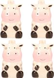 Merkloos Waterverdamper radiator - 4x - koe - kunststeen - kinderkamer - 17 cm - luchtbevochtiger