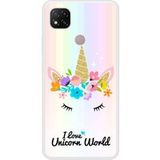 Unicorn World Bedrukt siliconen hoesje compatibel met Redmi 9C